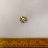 Buttons 22mm Pearly Queen Gold Shanked Code Nat