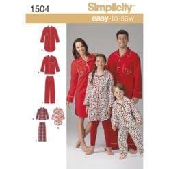 Fabric Land Simplicity 1504 Sewing Pattern Front Cover