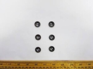 Buttons 17mm Jean Genie Metal Dark Grey Code Jam