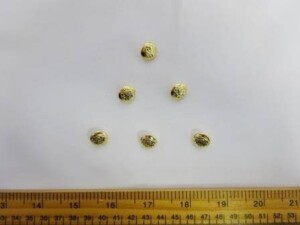 Button 14mm Shanked Barby Gold Code Jam