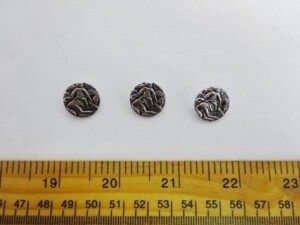 Silver Buttons Man On A Horse 17mm