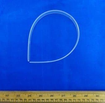 Hair Band Clear Plastic 1016
