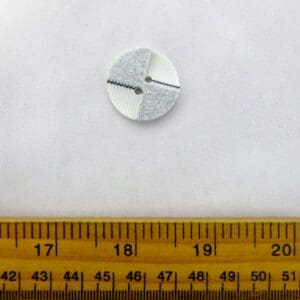 Buttons Glitz 8862 25mm White/Silver