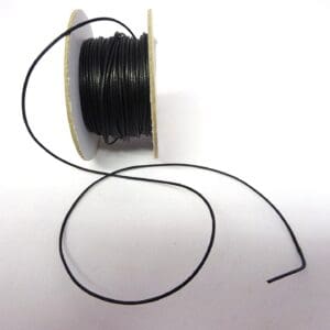 Cord Thong Cotton 1mm Black