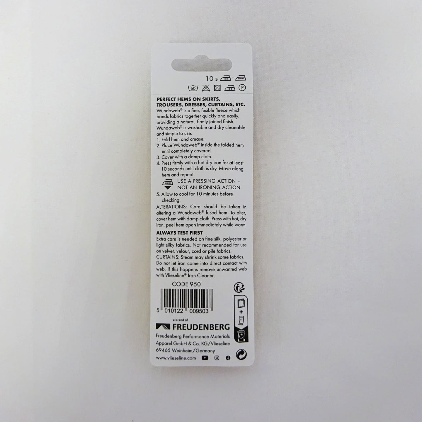 Extra Strong Wundaweb Interfacing Vilene Code 950