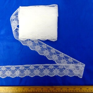 Lace Trimming Code 057 Ivory 5cm Wide