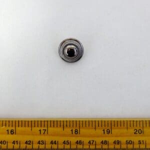 Dark Silver Shanked Buttons 2cm Wide Code 898