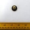 Skull And Crossbones Buttons Black/Gold 2cm Code 595