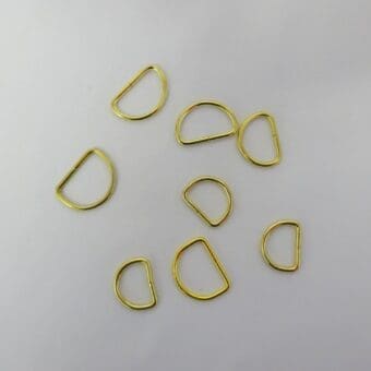 Curtain D-Rings Brass