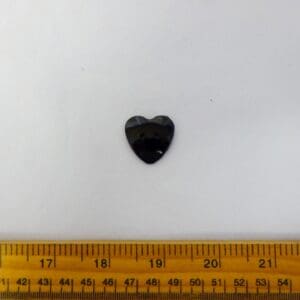 Large Heart Buttons Black
