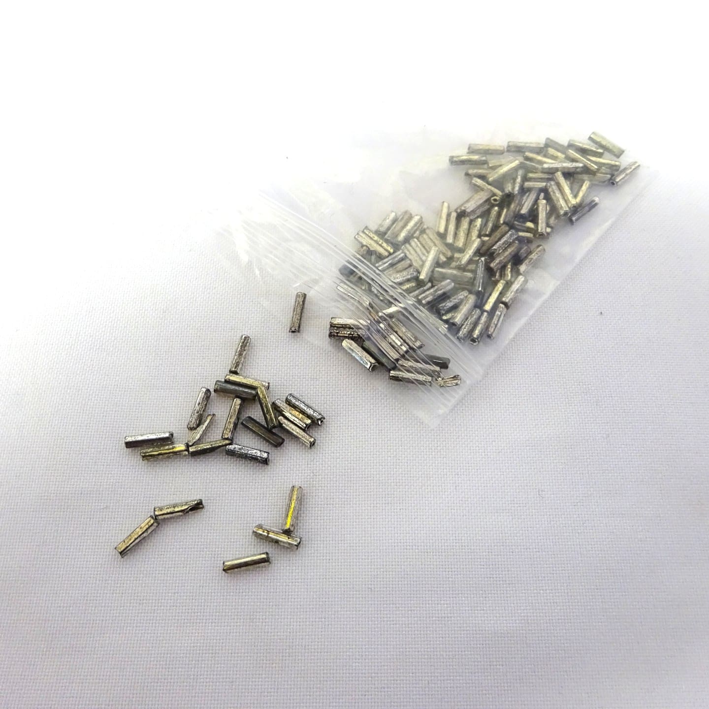 Beads In Packets Bugle Beads 7mm Gunmetal