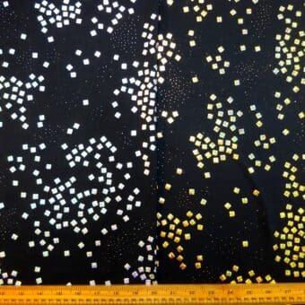 Hologram Lycra Fabric Night Sky Square