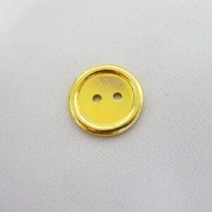 Buttons Plain 2 Hole 18mm Gold Code Jam
