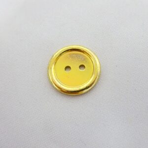 Buttons Plain 2 Hole 18mm Gold Code Jam