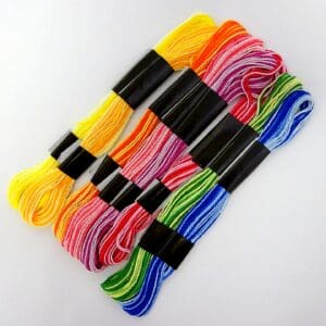 Embroidery Thread Packets Single Stranded Perle Variegated