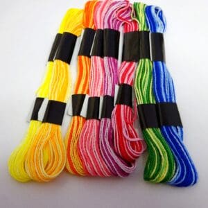 Embroidery Thread Packets Single Stranded Perle Variegated