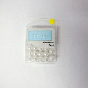 Beads 8mm Round Beads In Packets White