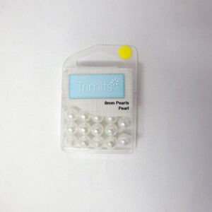 Beads 8mm Round Beads In Packets White