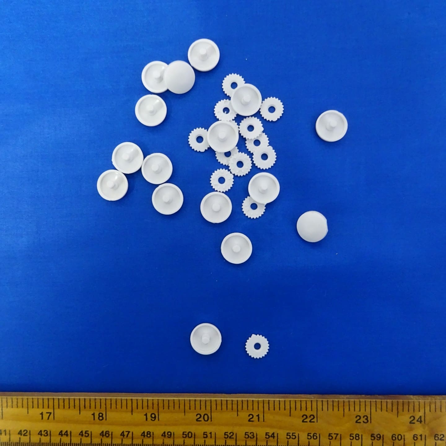 Cover Buttons 15mm Plastic