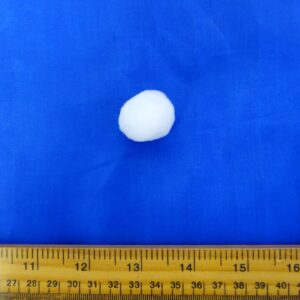 Plain Pom Poms 2cm White