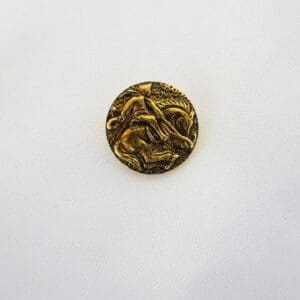 Buttons 20mm Shanked Man On A Horse Gold