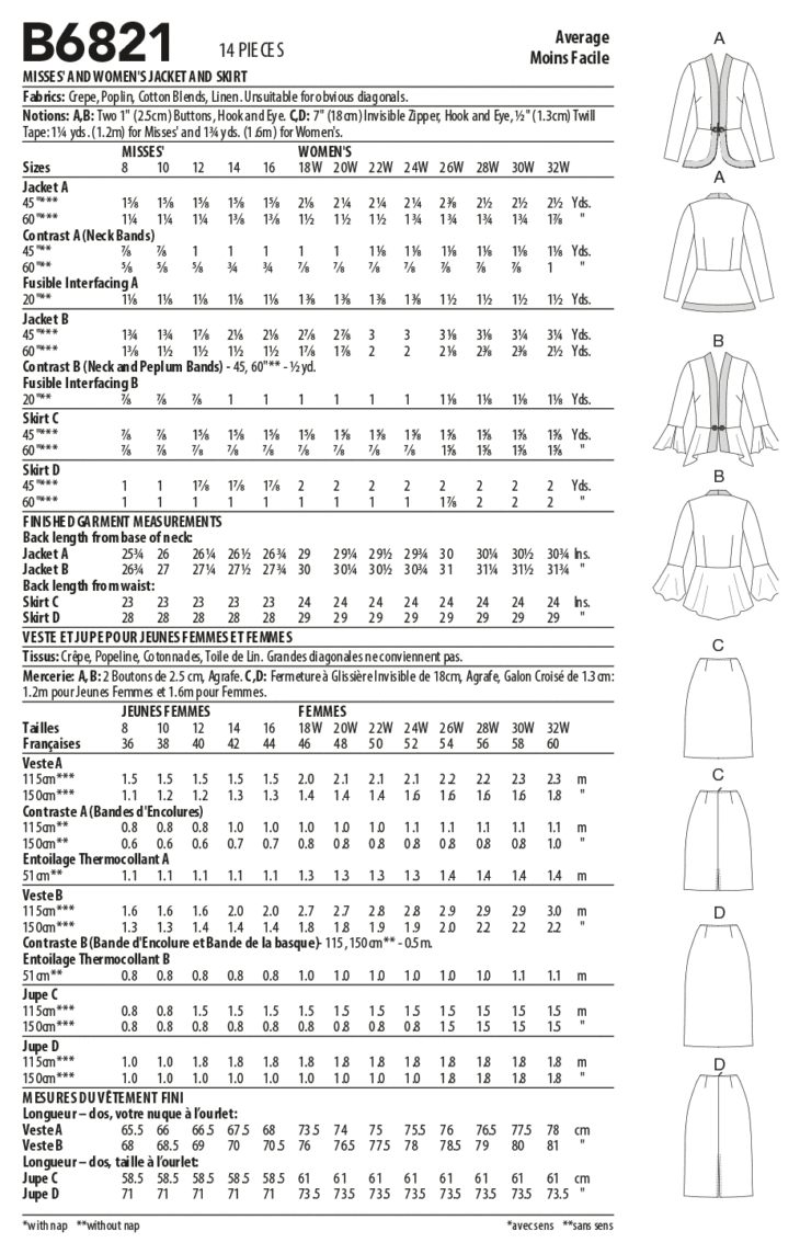 Patron De Couture Butterick B6624 – Robe D'été, Tailles 34 à 42 (8-16), Notice En Allemand, Neuf
