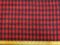 Jacketing Fabric Wool Blend Houndstooth Plush Finish Red Black