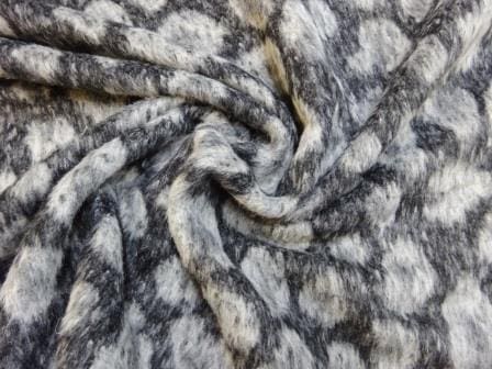 Coating Fabric Poly Wool Brushed Storm Blizzard - Image 3