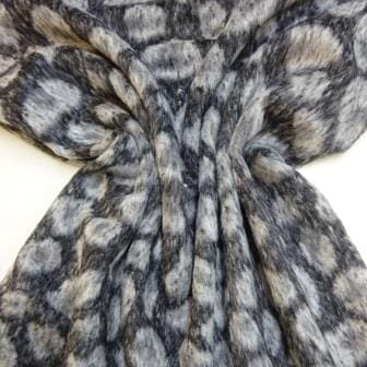 Coating Fabric Poly Wool Brushed Storm Blizzard - Image 2