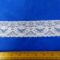 Lace Trimming 5cm Wide Stretch Filigree Swirl White