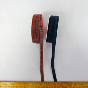 Tartan Ribbon 10mm Wide