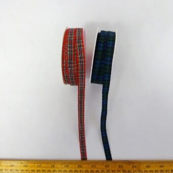 Tartan Ribbon 10mm Wide