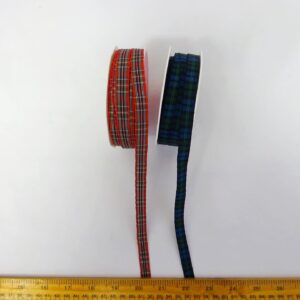 Tartan Ribbon 10mm Wide