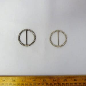 Buckle Sparkle Diamante Round Buckle GB 026