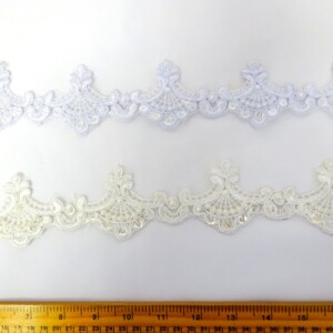 Lace Trimming Loving Lace Beaded Scalloped 3cm