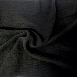 Air Flow Linen Look Cheesecloth Fabric Code JB Black