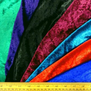 Crushed Velvet Fabric Finest Quality 240g