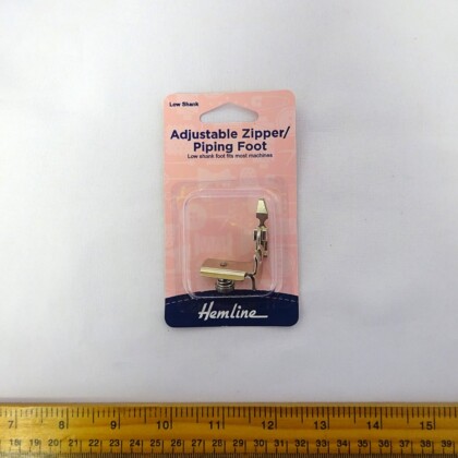 Low Shank Adjustable Zipper/Piping Foot