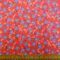 Viscose Fabric Floral Flower Dash Coral