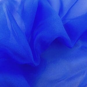 Voile Sugar Puff Nylon Fabric royal