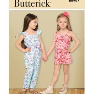 jumpsuit pattern kids butterick fabric land
