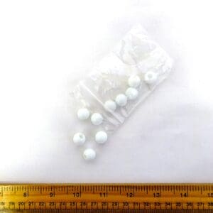 Bead Packets Large Plastic Rounds White