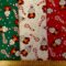 Christmas Cotton Fabric Santa And The Candy Canes