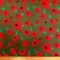 Cotton Fabric Floral Poppy Silence 23 Khaki