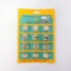 Jean Buttons Carded 12 Per Pack Silver