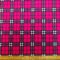 Polar Fleece Fabric Tartan Cerise