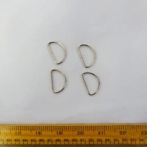 D-Rings 25mm Silver Carded