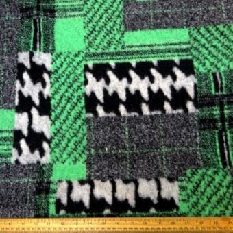 Coating Fabric Scottish Gambit Check Green