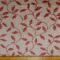 Curtain Fabric Filigree Ferns Red