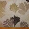 Curtain Fabric Truffle Leaves Beige Grey